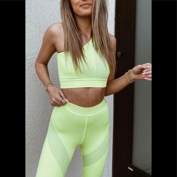 FABLETICS YELLOW WORKOUT JOGGER PANTS - Picture 4 of 8